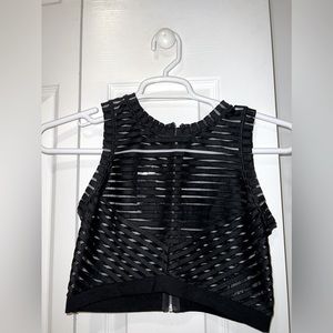 Black Sleeveless Bebe Cropped Top 🖤